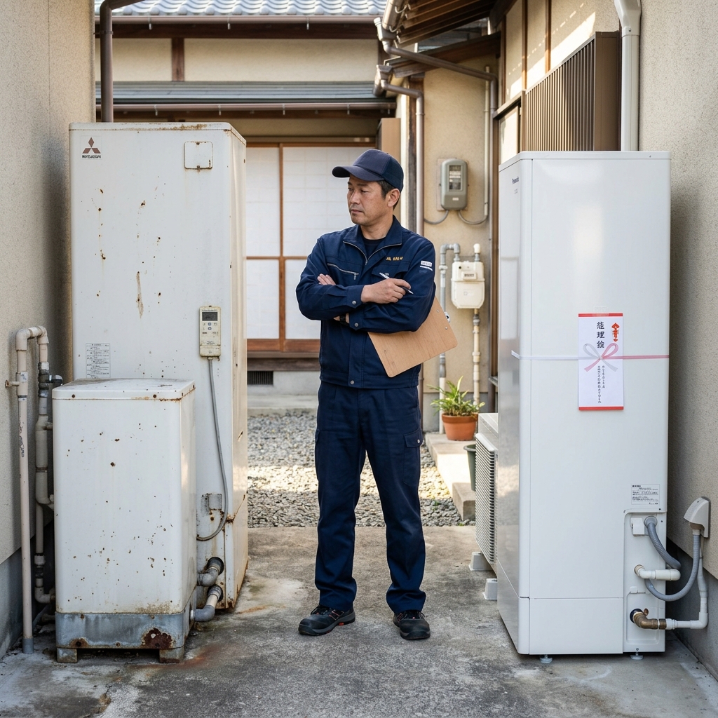 古いエコキュートと新しいエコキュートの比較